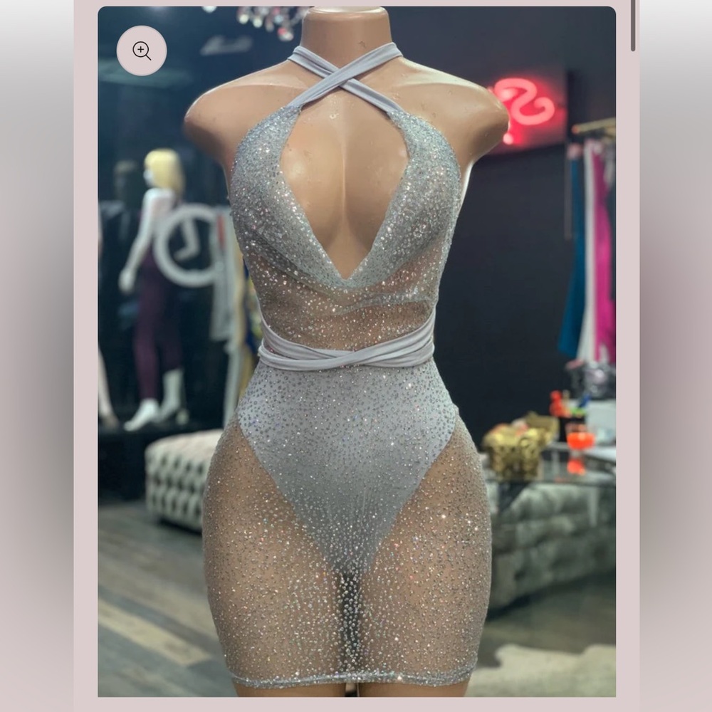 Silver Sparkling Dress